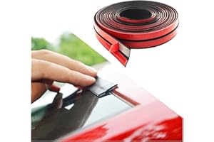 16.4Ft T-Shaped Weather Stripping Door Seal Strip for Car Window Sunroof Windshield Sides,Dustproof & Cuttable Window Seal fo