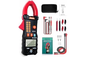 LETONNEY Digital Clamp Meter,True RMS 6000 Counts Multimeter, AC/DC Voltage Tester Auto Ranging Measures with NCV, Resistance, Capacitance, Continuity, Diodes, AC Current, 600A Amp Meter