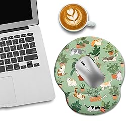 LIMKRIAN Cat Ergonomic Mouse Pad with Wrist