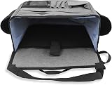 Luxja Front Car Seat Organizer Backpack with Laptop Sleeve Black Grey view 5