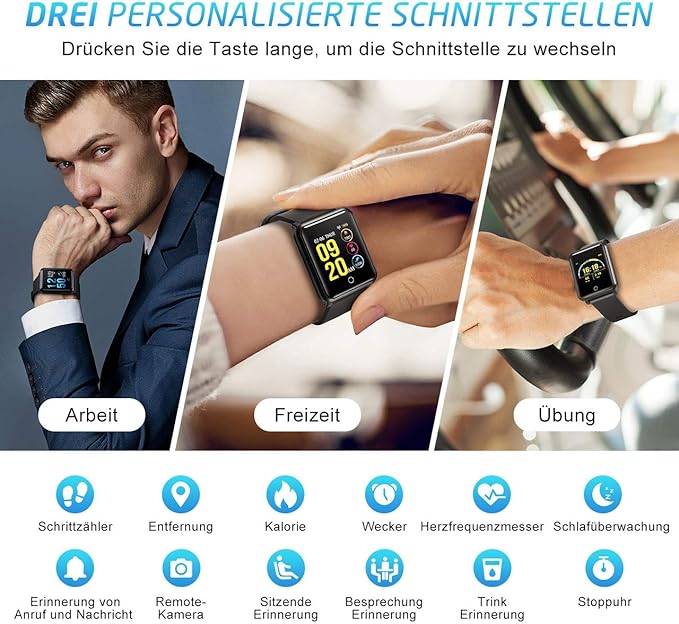 Mpow Bluetooth Smart Watch Fitness Reloj Inteligente Reloj de ...
