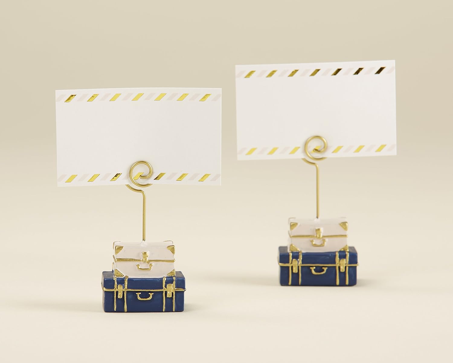 Kate Aspen, Suitcase Place Card Holder, Wedding/Party Decoration (Set of 6): Kitchen & Dining