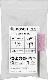 Bosch 1x PRO Steel Mounted Point Set 6mm Shank Grinder Drill Steel Cast Iron view 2