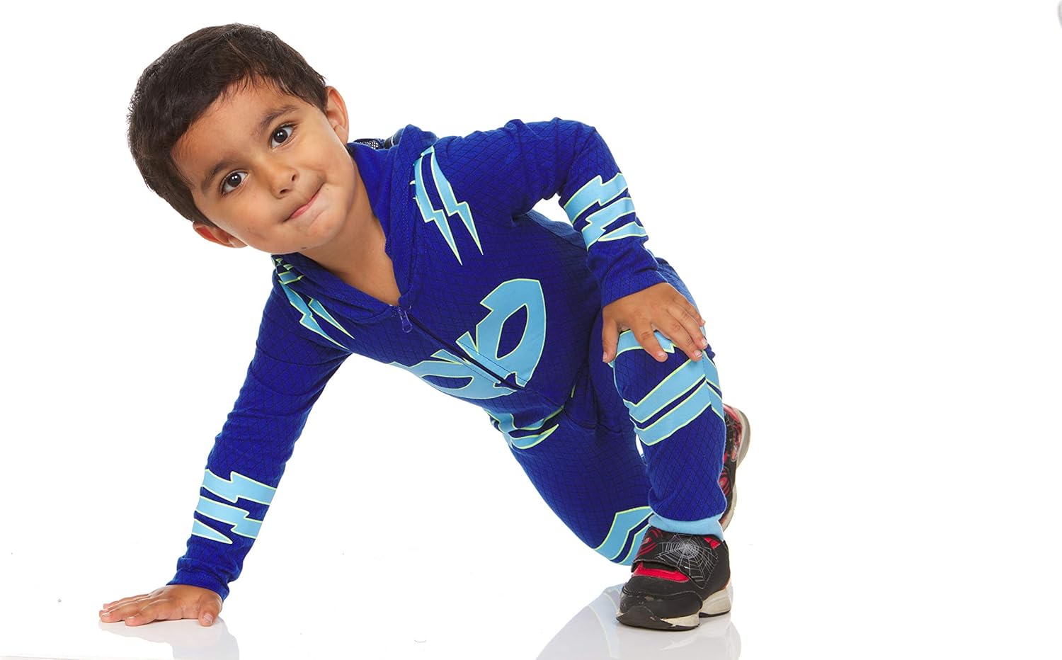 PJ Masks Toddler Boys Catboy Glow In the Dark Costume with 3D Ears and Attached Tail