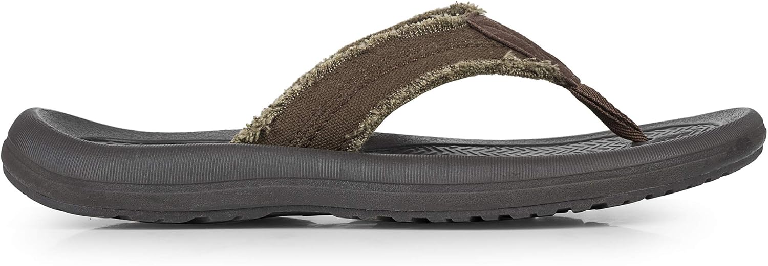  | KRABOR Mens Flip Flops, Comfort Arch Support Sport Thong Sandals for Outdoor Size 7-14 | Sandals