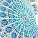Popular Handicrafts Tapestry Wall Hanging Hippie Mandala Bohemian Hippy Psychedelic Design Indian Indian Magical Tapestries Bedspread 84 x 90 Inches (215cm x 230cm) Red Yellow