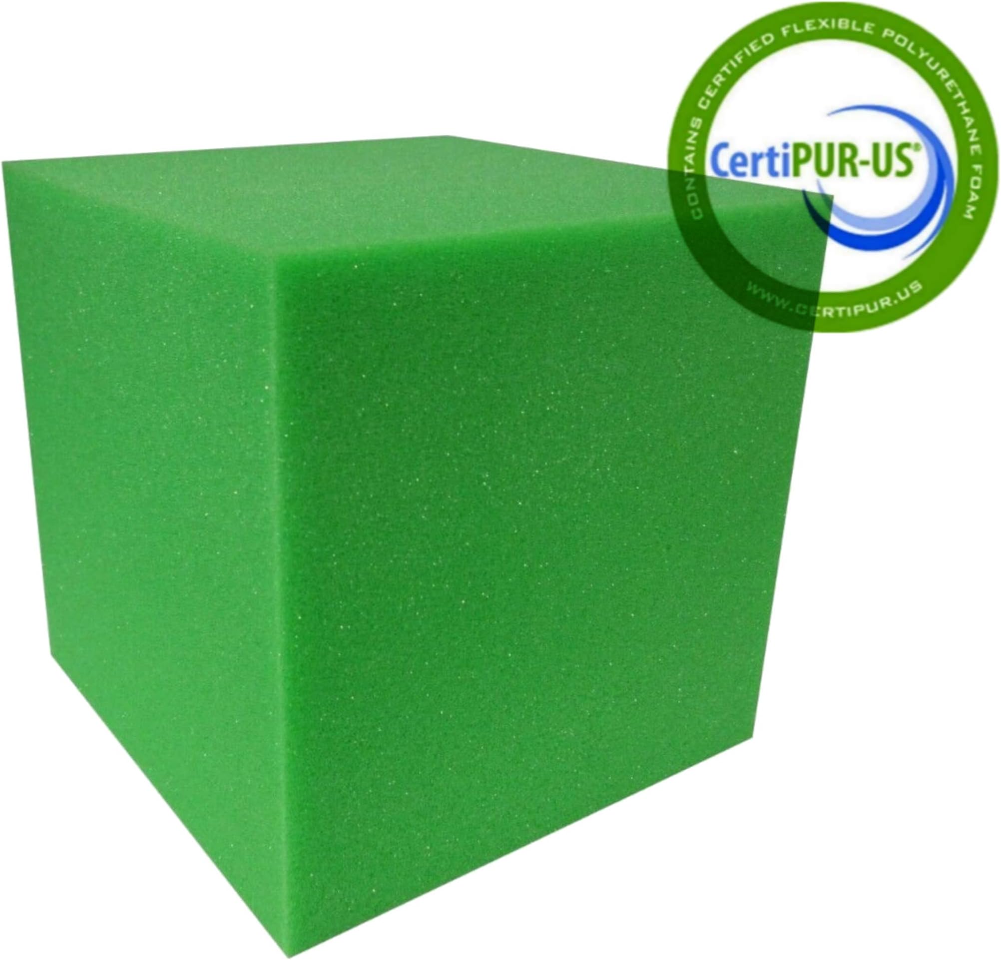 Isellfoam Foam Pit Cubes/Blocks 500 pcs. (Lime Green) 5"x5"x5" Flame Retardant Foam Blocks for Skateboard Parks, Gymnastics Companies, and Trampoline Arenas, CertiPUR-US Certified Foam, Made in USA