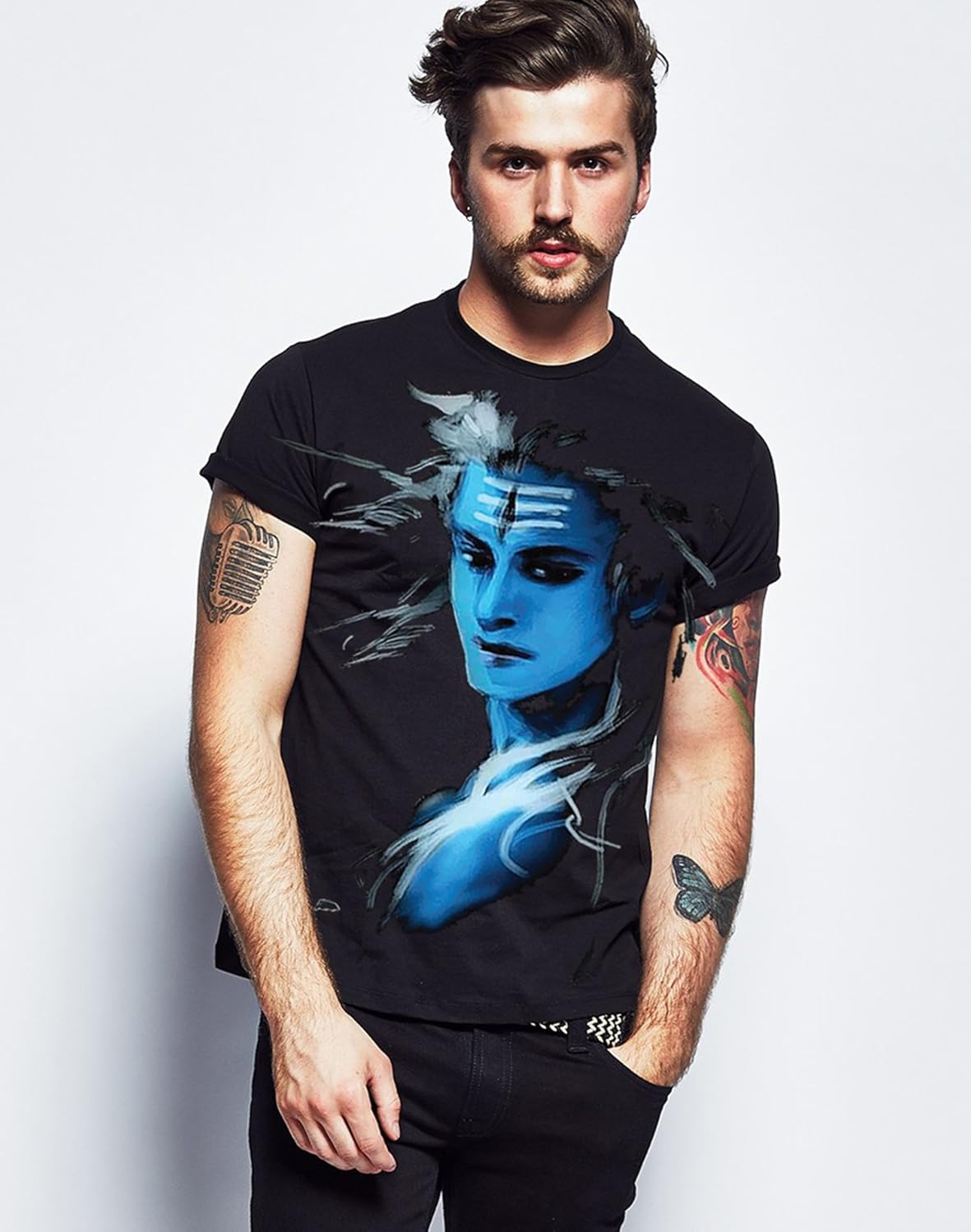 stand out men's cotton t-shirt (black)