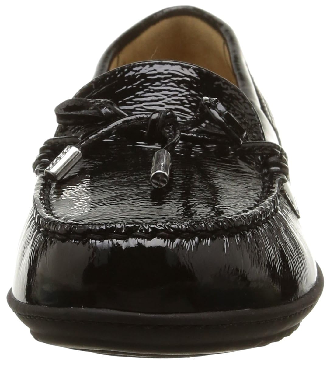 geox women's jamilah2fit6 boat shoe, black, 35 br/5 m us