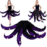 Funtery Octopus Halloween Costume Octopus Tentacles Dress Sea Witch Mermaid Cosplay Costume for Halloween Party
