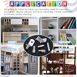 GLARKS 156Pcs Shelf Pins Kit 6 Styles 5mm Dowel 6mm Brackets Nickel view 7