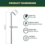 Green Haven 50 Pack 9in Galvanized Steel Tent Pegs Heavy Duty Ground Stakes view 5
