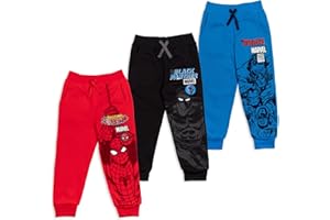 Marvel Avengers Fleece 3 Pack Jogger Pants Toddler to Big Kid Spider-Man Venom Iron Man Thor