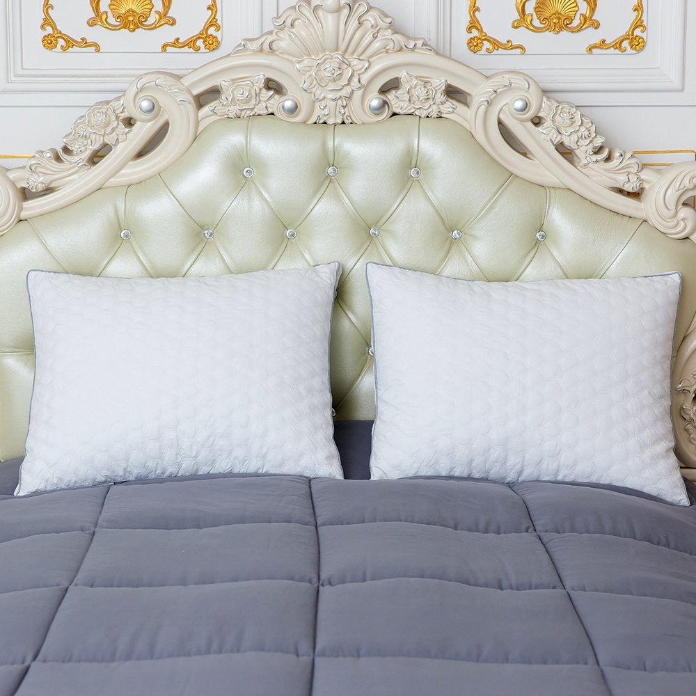 MANZOO Gusseted Quilted Pillows,Better Sleeping, Super Soft and Easy Care, Best Hotel Pillows