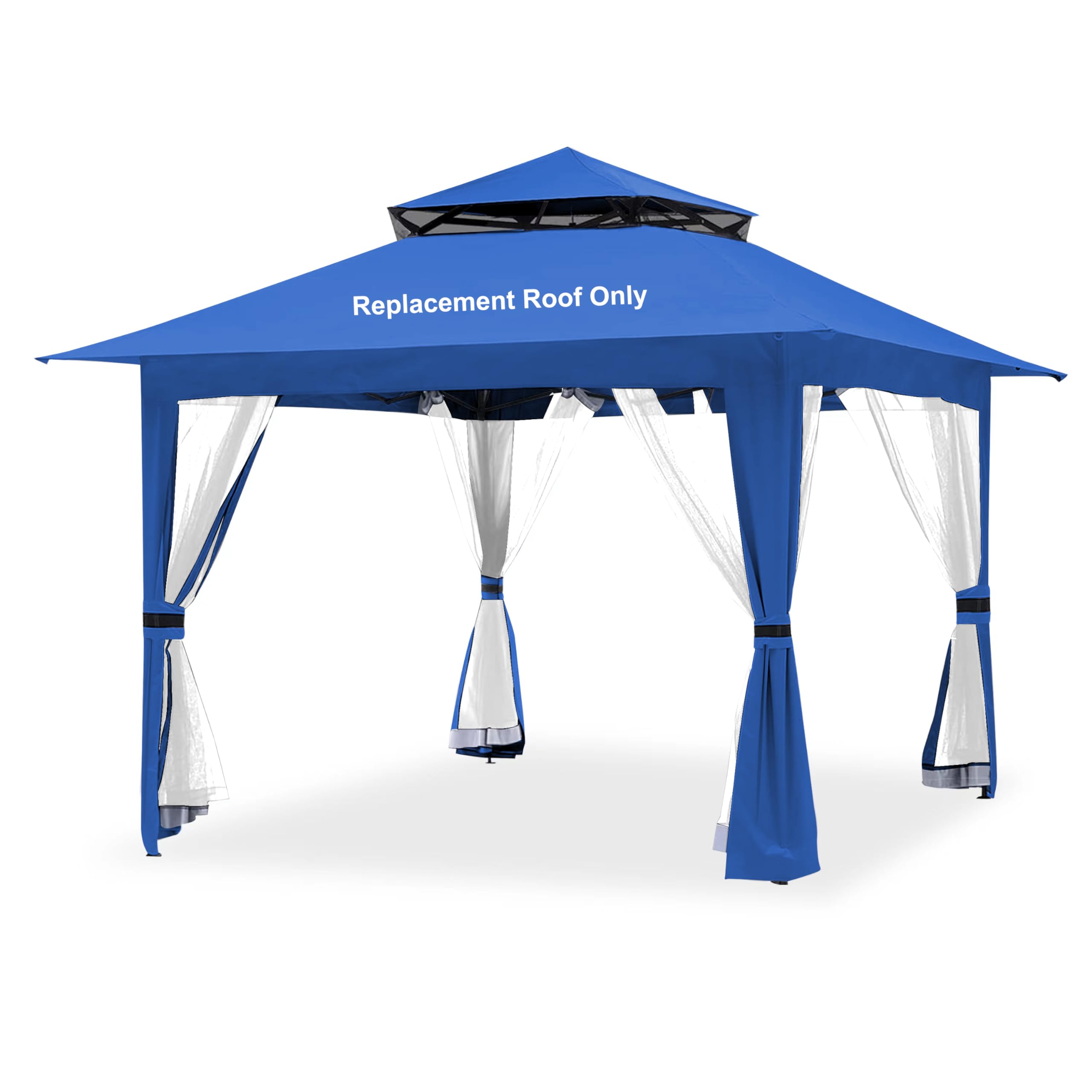 Photo 1 of JANCANOPY Blue Gazebo Cover Compatible with ABC, Master, B01N413ZYI,B0899HY4YW,B082H8N56R, B09JYL85ZX,B09J8MMG1G, B09J8MZCXD,B0899MN579, B07GBVJJCT, B0102CG464,B0899N3B4R Canopy Frame