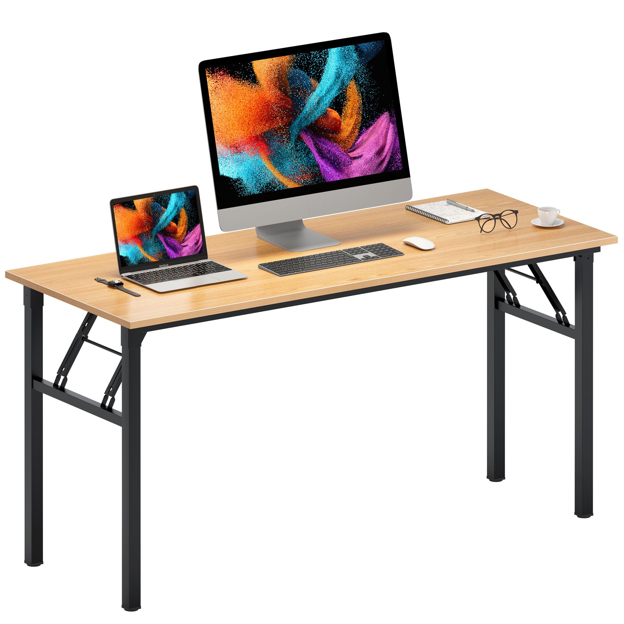 Photo 1 of Need Home Office Desk - Large Computer Desk Sturdy Table Foldable Desk Gaming Computer Table No Assembly Required AC5BB 60 inch