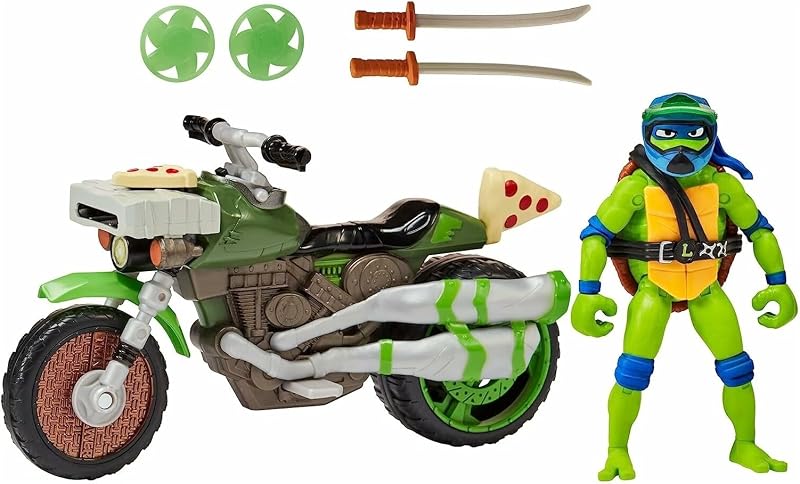 Tortues Ninja, Véhicule + Figurine 12 cm, mode combat, Aléatoire, 4+, TU803 — photo 6 sur 8