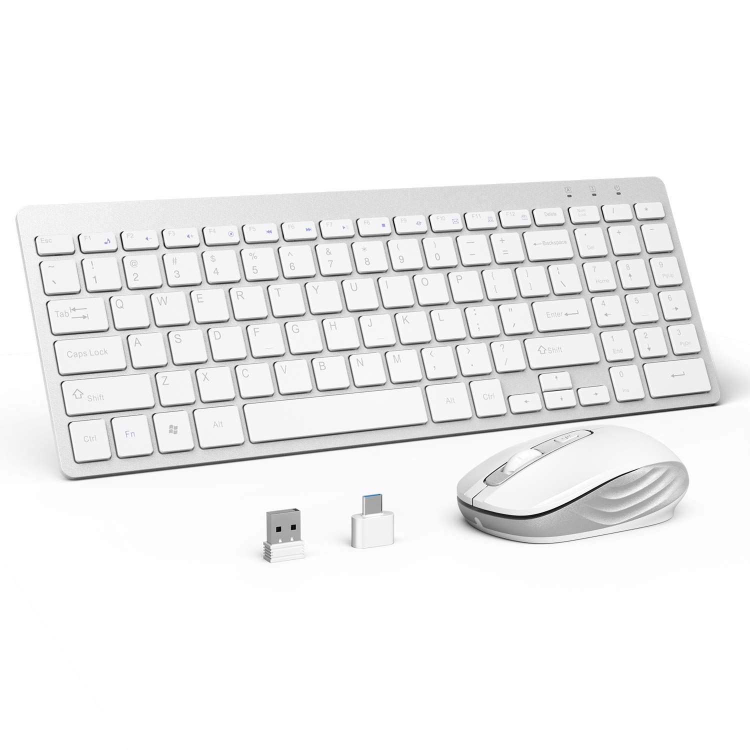 OMOTON Wireless Keyboard and Mouse Combo, 2.4GHz UltraThin
