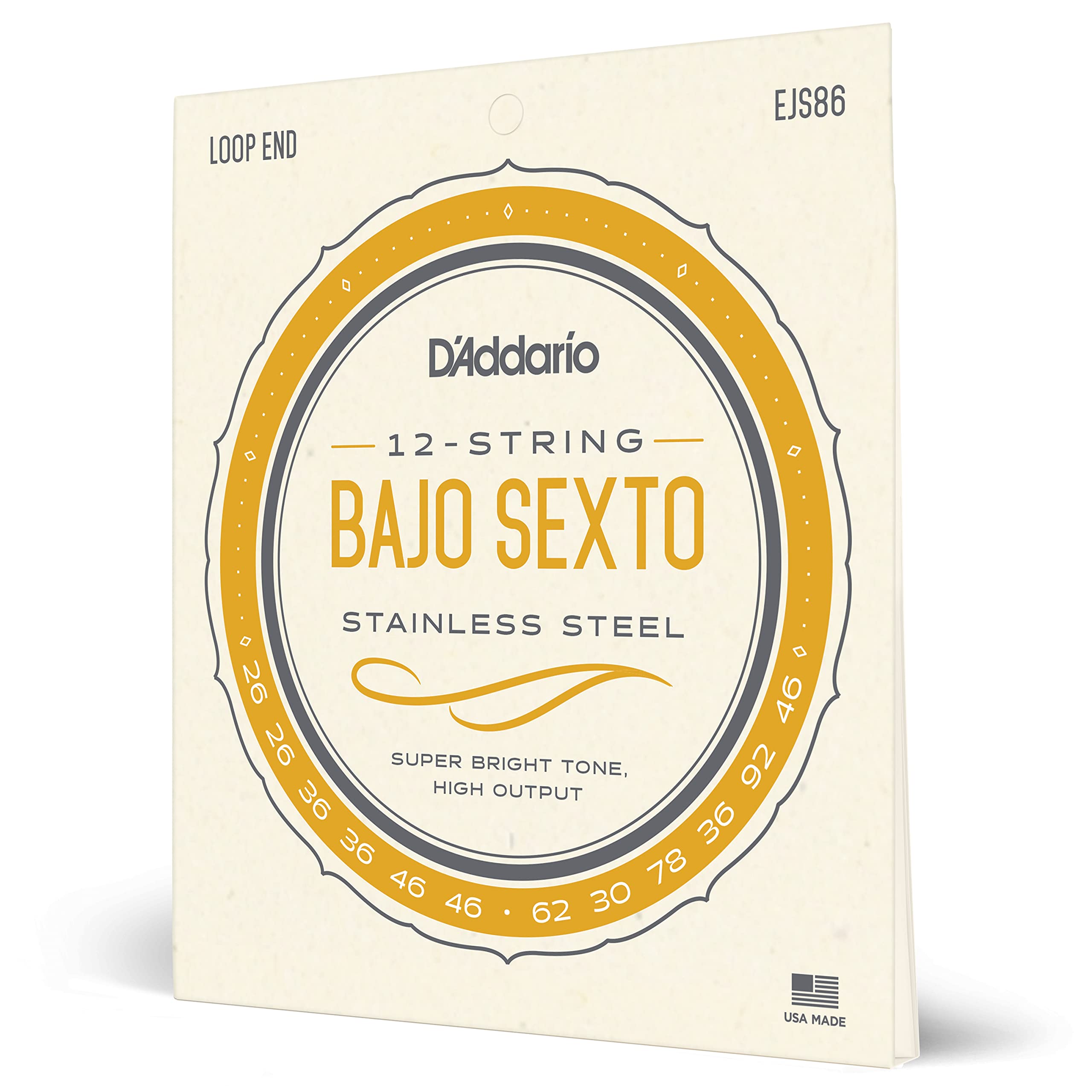 D'Addario EJS86 Bajo Sexto Strings