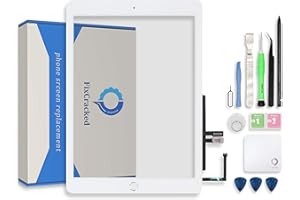 FixCracked Touch Screen Replacement Parts Digitizer Glass Assembly for ipad 6 6th Gen 2018 (A1893 A1954) with Home Botton Cover(No Touch IC) + Professional Tool Kit (White)…