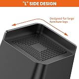 USION Bed Risers 4IN 4PCS Heavy Duty Lift Blocks Up to 5000 Lb Black view 5