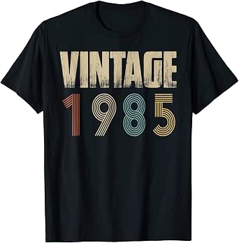 Amazon.com: Retro Vintage 1985 T-Shirt 
