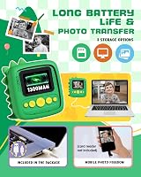 Lenudar Kids Camera Instant Print 1080P 12MP Green Toy Camera Gift 3-9 view 6
