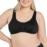 Leading Lady, Marlene, Front-Closure Bra for Women, Wireless, Full Coverage, Wide Straps, Breathable, Unlined, Silky, 36B-52G