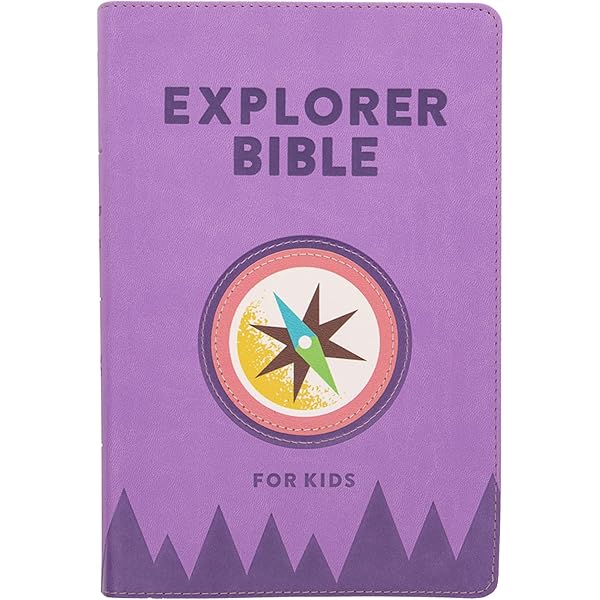CSB Explorer Bible for Kids, Lavender Compass LeatherTouch