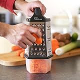 joeji's Kitchen Cheese Grater with Container 6 Sides Box Grater Zester view 6