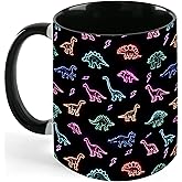 Dinosaur Ceramic Coffee Mug Novelty 11 OZ Mugs with Handle Funny Tea Cup Gifts for Birthday Christmas
