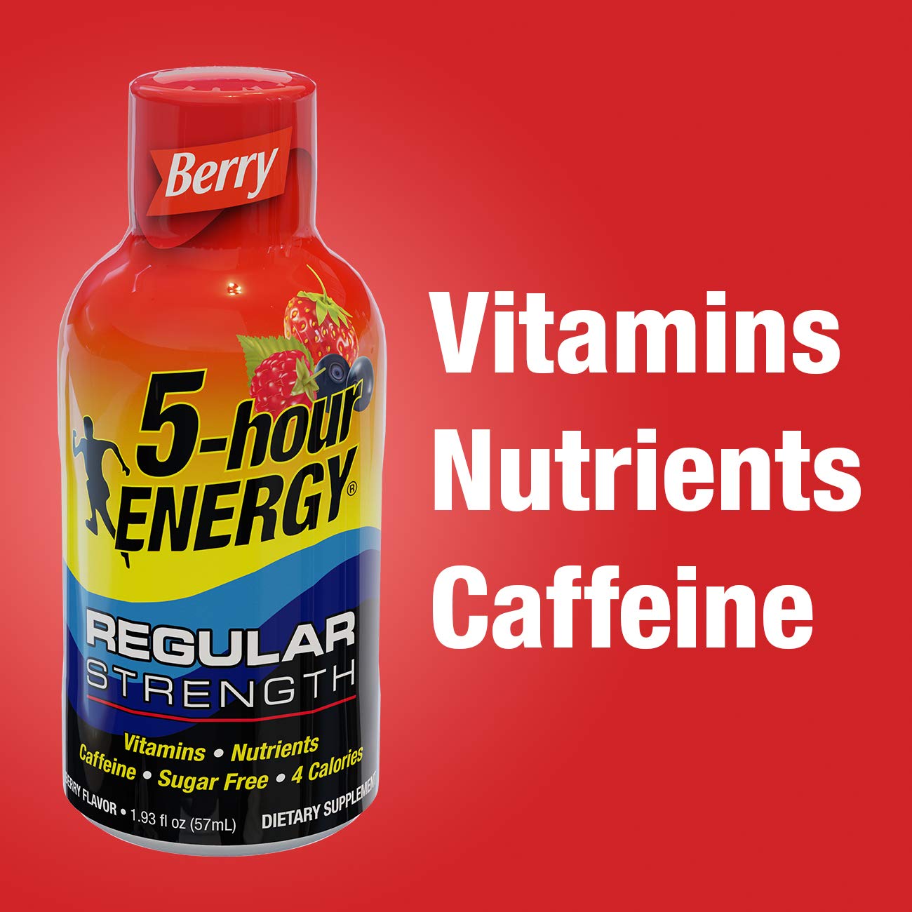 5-hour ENERGY Shot, Regular Strength Grape, 1.93 Ounce, 24 Count : Grocery & Gourmet Food