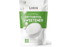 Lolo's Keto Kitchen Erythritol Sweetener - Keto-Friendly, Zero Carb & Sugar Free Granular Erythritol Sweetener - Calorie Free