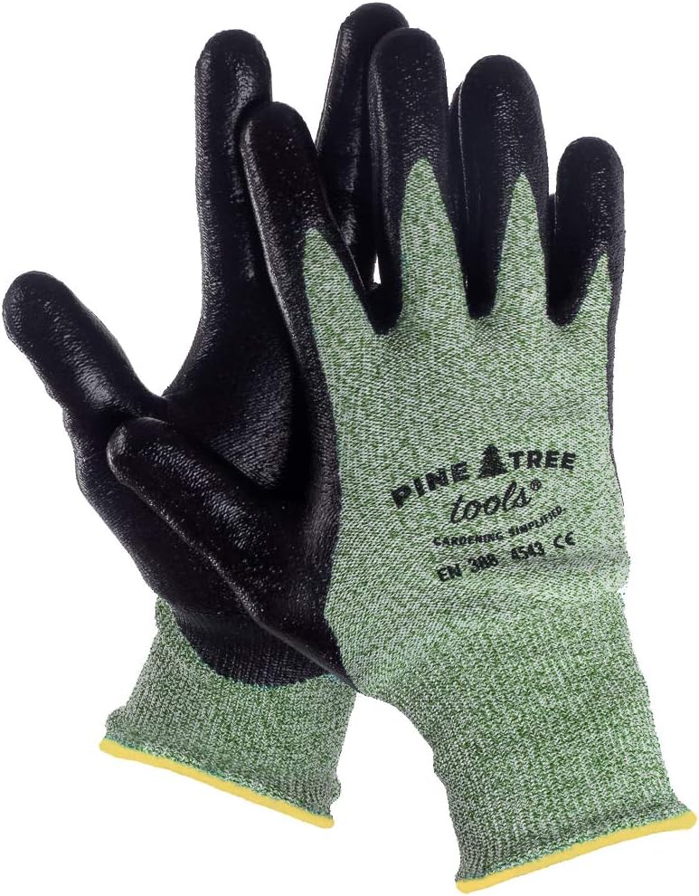 Pine Tree Tools Ultra Strong Mens Safety Work Gloves With Advanced Grip. L: Home Improvement