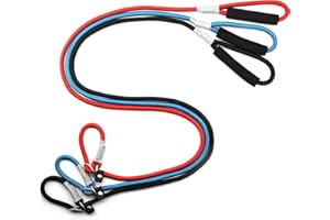 Nordkawa 3pcs Slip Leads, 5 FT Dog Training Leash with Padded Handle, Strong Nylon Rope, Adjustable for Large, Medium, Small Dogs