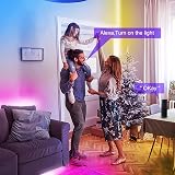 phopollo 15m RGB Led Strip Lights for Bedroom WiFi Alexa Google App Music Sync view 2