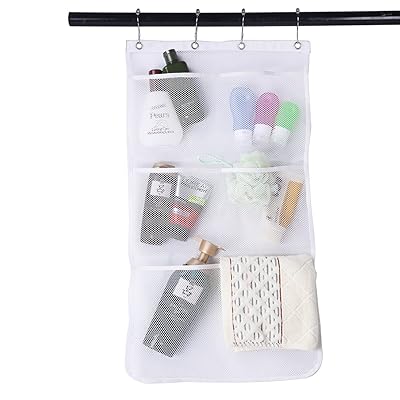 Cudon Hanging Bath Storage Mesh Bag Bathroom Organiser Shower