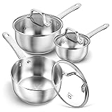 KOCH SYSTEME CS Stainless Steel Saucepan Set, 1QT