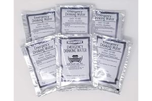 LP LAUNCHPRO LaunchPro Emergency Water Pack 3 Day Survival Rations (6 x 4.2 oz Pouches) USCG Approved 5 -Year Shelf Life