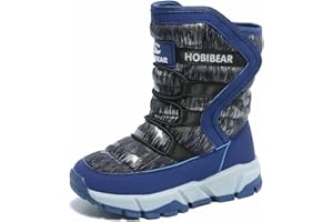 BODATU Boys Snow Boots Outdoor Waterproof Winter Kids Shoes