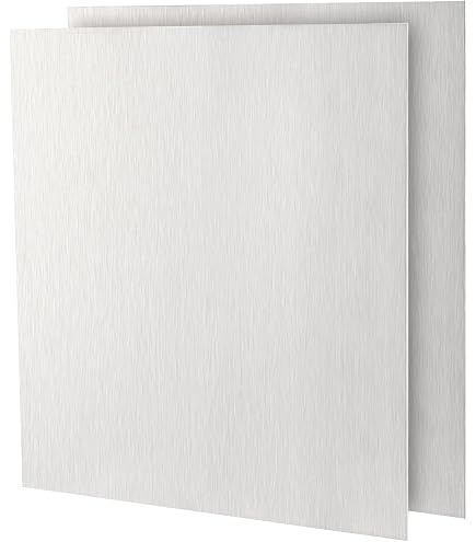 GUKBIAY 6 Pack 5052 Aluminum Sheet Metal - 12x12x1/64 Inch (0.02"), Protective Film, For Crafting & Welding