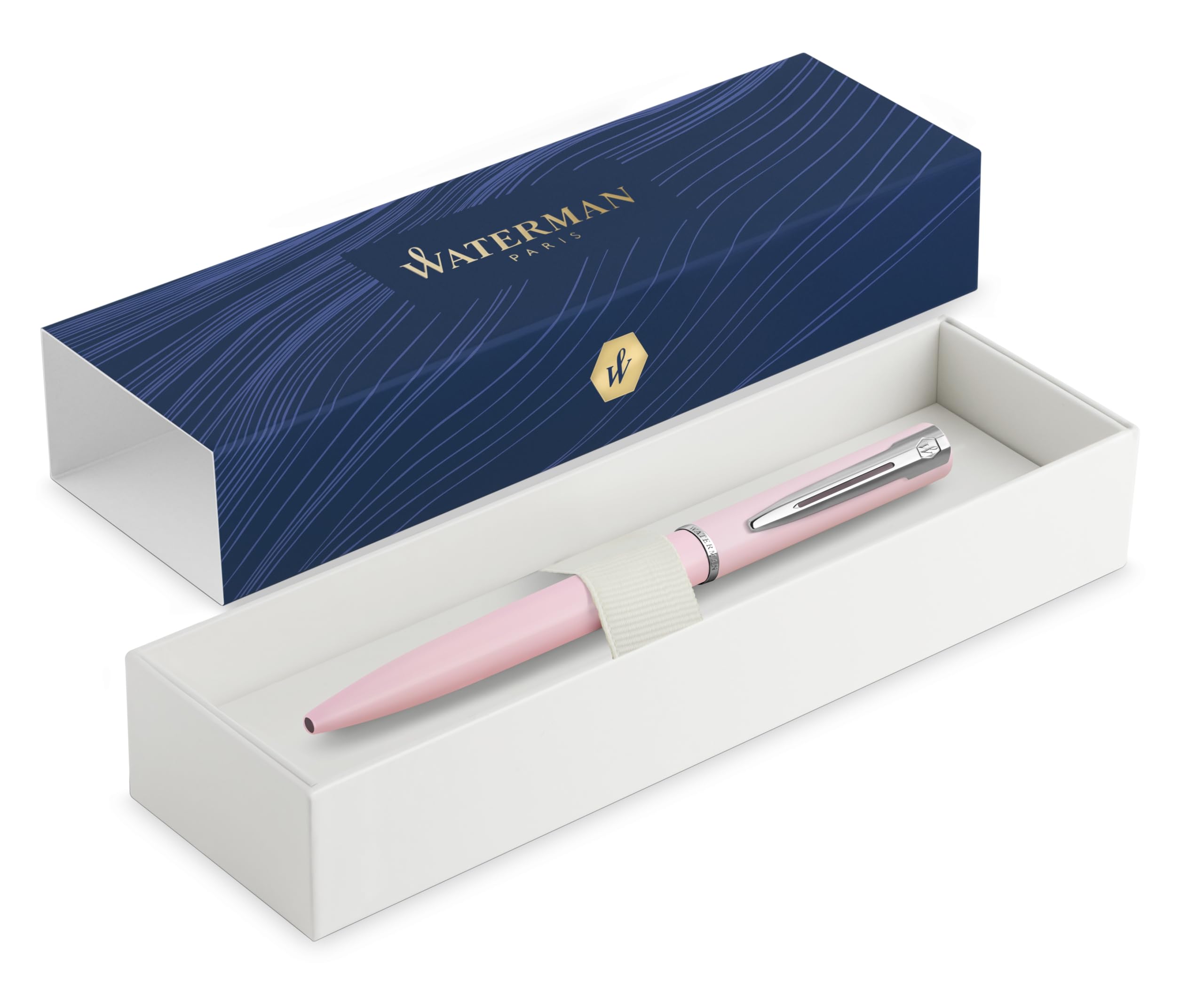 Waterman Allure Premium Ballpoint Pen - Baby Pink Pastel Finish - Metal Body - Gift Boxed
