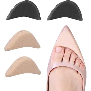 Shoe Filler, Shoe Toe Inserts, Soft Sponge Toe Fillers for Shoes, 2 Pairs | Shoe Fillers for too Big Shoes, Pointed Toe Shoe