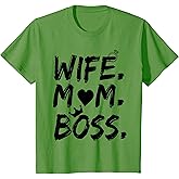 T-shirt for Wife Mom Boss Funny Mother's Day T-Shirt
