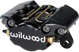 Wilwood Brake Caliper, Dynapro Single LW, 2 Piston, Aluminum, Gray Anodized, 13.000 in OD x 0.380 in Thick Rotor, 3.250 in Lug Mount, Each