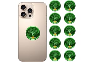 GENIBABY 10 Pcs Phone Protection Stickers Neutralizers for Smart Phones/Tablets/Laptops/Computer/WiFi/Priner/TV Electronic Devices Blockers Black