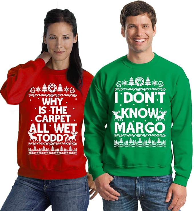 christmas vacation sweaters todd and margo