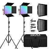 GVM 1200D RGB LED Video Light, 50W Video Lighting