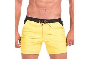 Taddlee Men Swimwear Swimsuits Solid Basic Long Swim Boxer Trunks Board Shorts