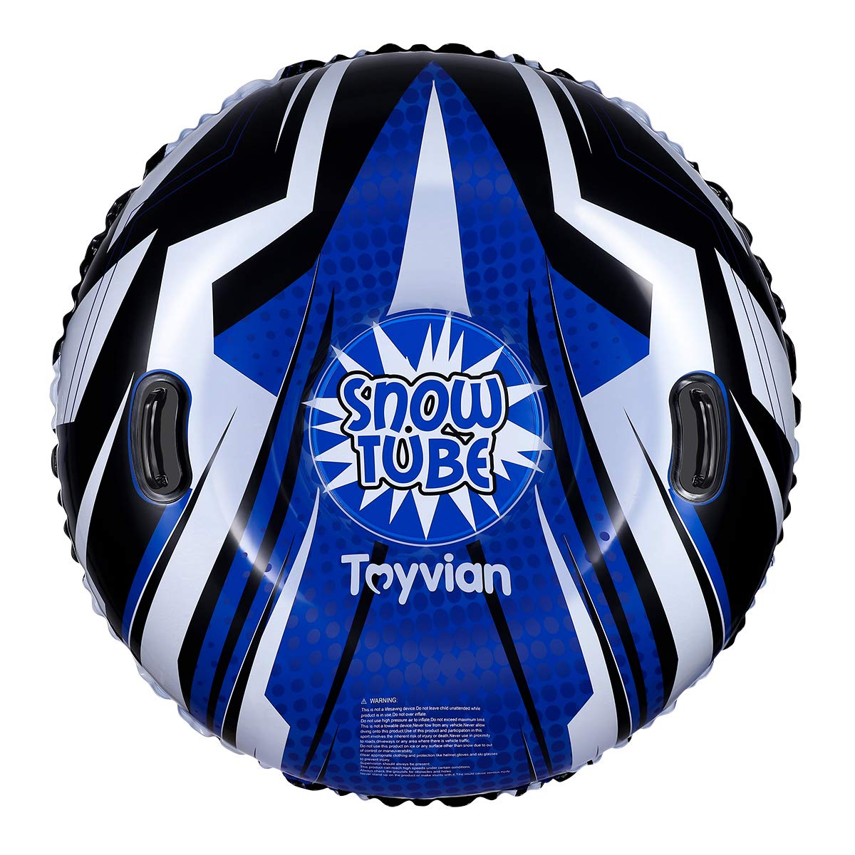 Toyvian Snow Tube,Super120CM Inflatable Snow Sled for Kids and Adults,Thick 0.6mm PVC Snow Tubes Inflatable Float for Winter Outdoor Sledding, Christmas New Year